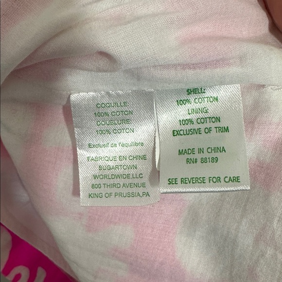 Lilly Pulitzer Women’s Elephant Sheath Dress Neon Pink/ White 4 - Picture 8 of 9